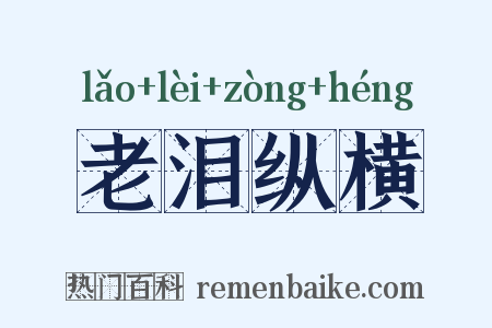 老泪纵横是什么意思的图片